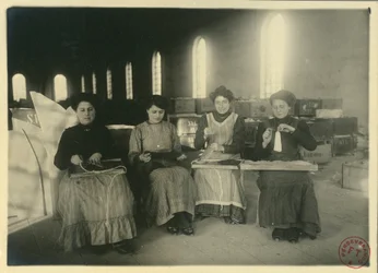 Women Working in Passementarie Workshop, Italy