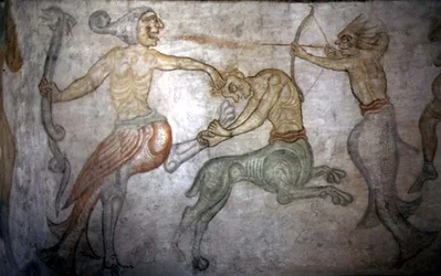 A Battle Between Satyrs and Other Mythological Creatures