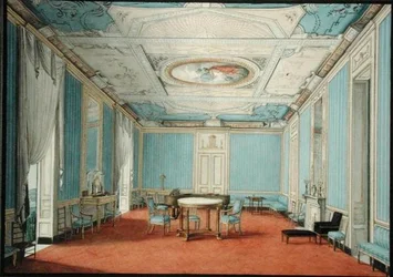 A Neo-classical Palace Interior in Naples, c.1830