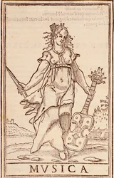 Allegory of music, page from 