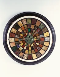 An Italian specimen marble table top, 19th century
