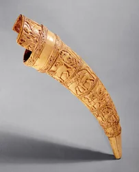 An oliphant, from the Treasure of St. Sernin, Salerno Workshop