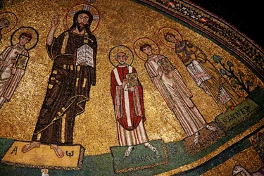 Apse with Christ, saints and Pope Gregory IV