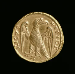 Augustalis of Frederick II (1198-1250), Kingdom of Sicily and Southern Italy, Messina Mint, 1231-50 (reverse)