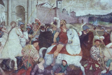 Battle Scene Outside the City Walls, c.1460s