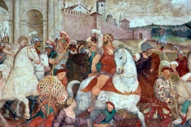 Battle Scene Outside the City Walls