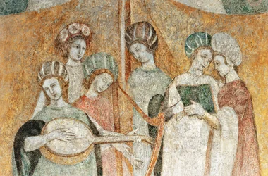 Bicocca degli Arcimboldi: 15th Century Fresco (detail)
