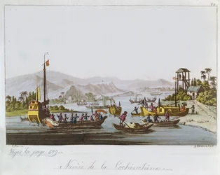 Boats in Cochin China