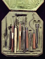Box of ophthalmic instruments
