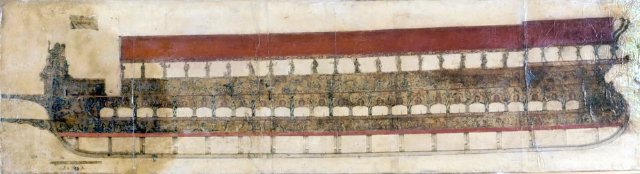 Bucentaur (Bucentoro), a Venetian Ceremonial Galley Used Every Year by the Doge of Venice on Ascension Day. He Threw a Gold Ring into the Sea on That Occasion, Symbolizing His Marriage with the Sea. 1719