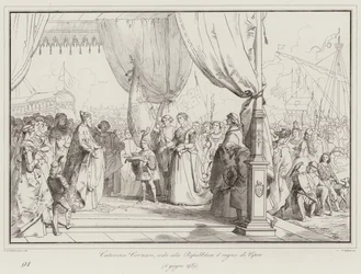 Caterina Cornaro Surrenders the Kingdom of Cyprus to the Republic