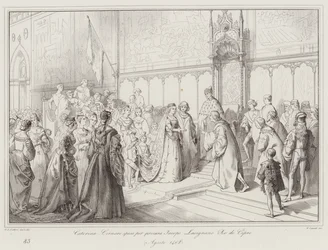 Caterina Cornaro Marries by Proxy Jacopo Lusignano, King of Cyprus