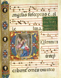 Choral miniature with the Annunciation