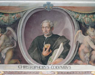 Christopher Columbus, in the Sala del Mappamondo