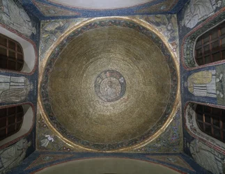 Cupola Decorated with Mosaics Representing Saint Victor