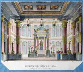 Stage Design for the Opera La Semiramide by Ch. Gluck