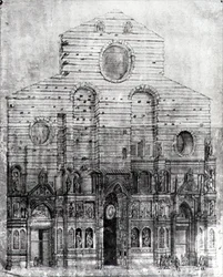 Design of the facade of Santa Maria del Fiore or the Duomo, Florence