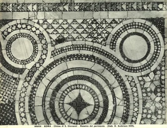 (detail) Cosmatesque floor of the Basilica of San Giovanni in Laterano, Rome