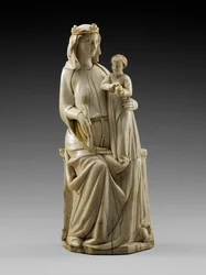 Enthroned Madonna and Child, c.1350-1375
