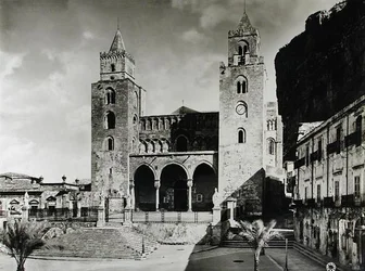 Exterior of the Duomo, begun in 1131 by King Roger II of Sicily