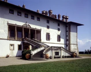 Facade of Villa Medicea, Called the Ferdinanda or the Villa of the Hundred Chimneys in Artimino