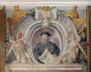 Ferdinand Magellan, in the Sala del Mappamondo