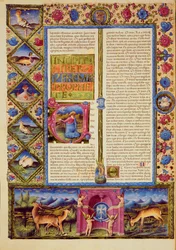 Opening of the Book of Jeremiah, from the Borso d