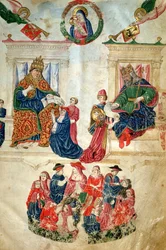 Foundation of the University of Bologna by Emperor Theodosius II and the privileges accorded by Pope Paul II