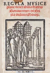 Frontispiece from Regula musica