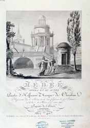 Frontispiece of musical score of Medea (scene 3), opera by Luigi Cherubini