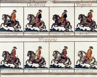 General Table of the Troops of King Victor Amedee III of Sardinia in 1780 (detail)