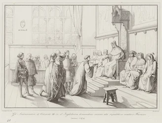 The Ambassadors of Edward III, King of England, Ask for Help from the Republic Against the French