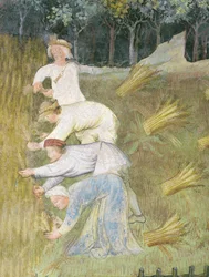 Harvesting wheat (detail)