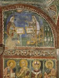 Hippocrates and Galen, Crypt of Anagni Cathedral