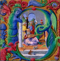 Illuminated Initial B