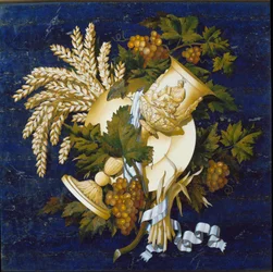 Inlaid marble