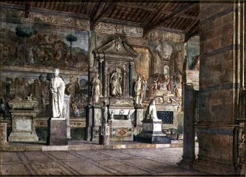 Interior of the Campo Santo in Pisa