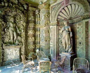 Interior of the grotto, of the Villa la Pietra