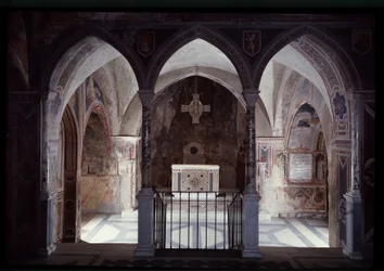 Interior View of Presbytery and Altar, St Benedict Cave (Sacro Speco) Subiaco