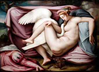 Leda and the Swan, Roman Painter 1550, Genoa, Italy
