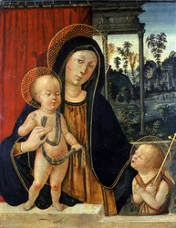 Madonna and Child with a young John the Baptist