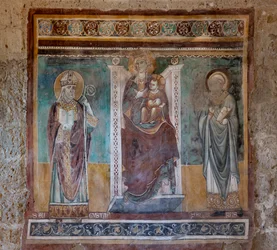 Madonna enthroned with the Saints Augustine and Severus, Oratory of the Crucifix, last quarter of the XIII century