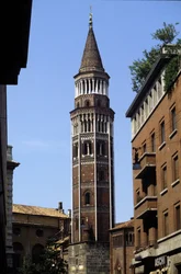 Milan: the bell tower of San Gottardo