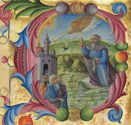 Moses Preaching to the Israelites, Siena, 2nd half 15th century