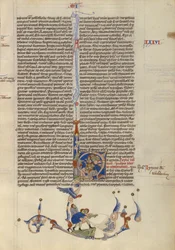 Moses striking water from the rock for the Israelites, c.1250-1262