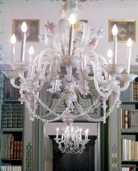 Murano Glass Chandelier from the 18th Century. Palazzo Lechi in Montirone near Brescia