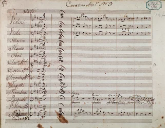 Page of musical score from Act I of the opera 