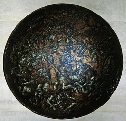 Pageant Shield featuring scenes from Roman history