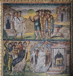 Panel with Mosaic, Central Nave, Basilica of Santa Maria Maggiore, Rome, Italy