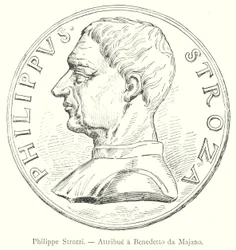 Philippe Strozzi, Attributed to Benedetto da Majano (engraving)